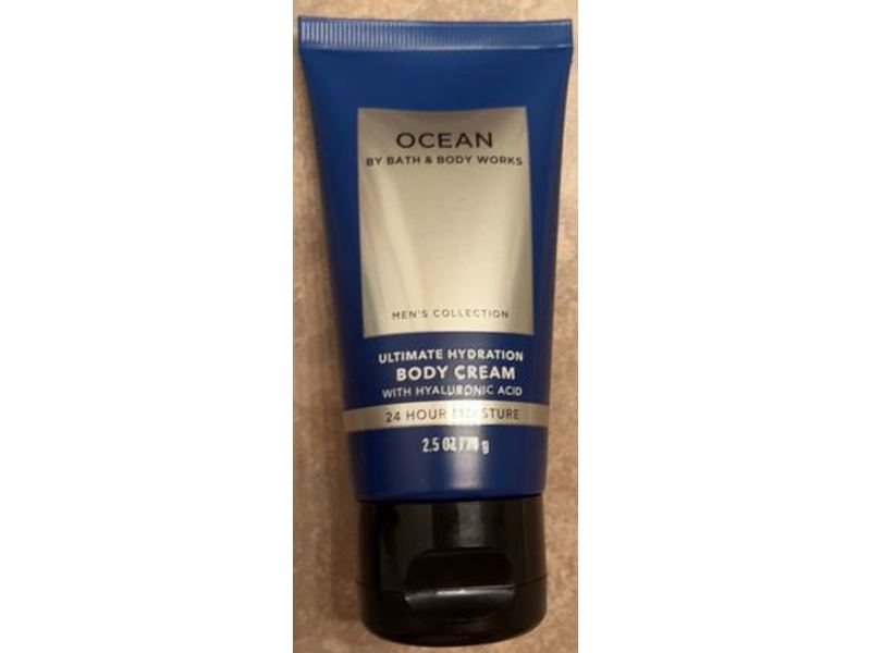 Bath & Body Works Ocean Ultimate Hydration Body Cream, Hyaluronic Acid, 2.5 oz/70 g