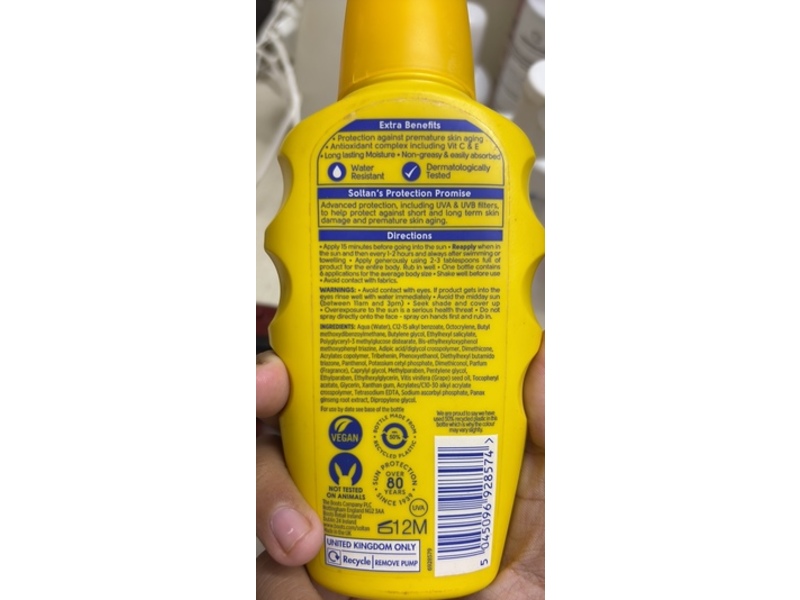Boots Soltan Suncare Spray, SPF 50+, 6.7 fl oz/200 mL