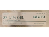 Sodium Fluoride Gel 1.1%, 2 oz/56 g, Cypress (Rx) - thumbnail 2