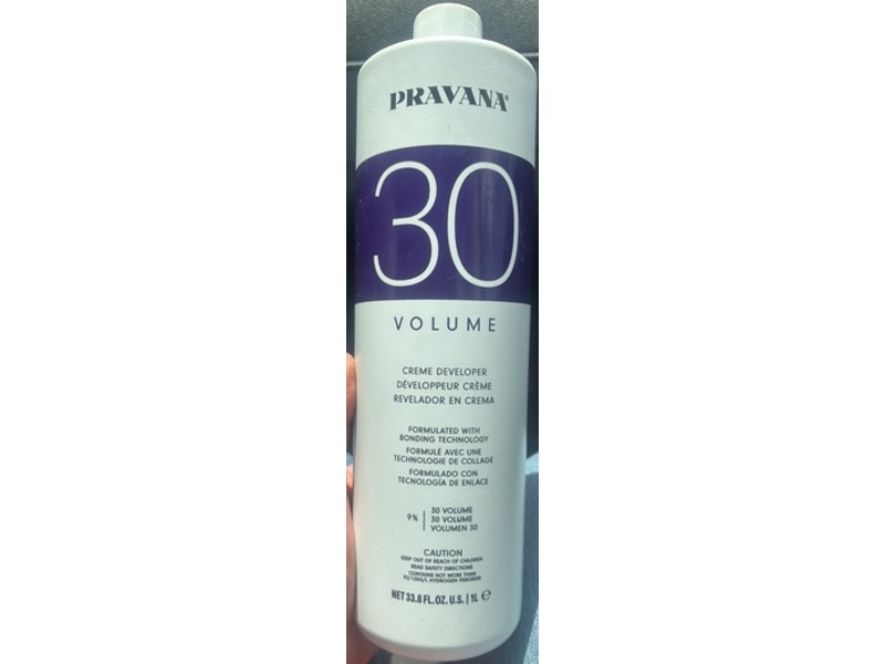 Pravana Creme Developer, 30 Volume 9%, 33.8 fl oz/1 L