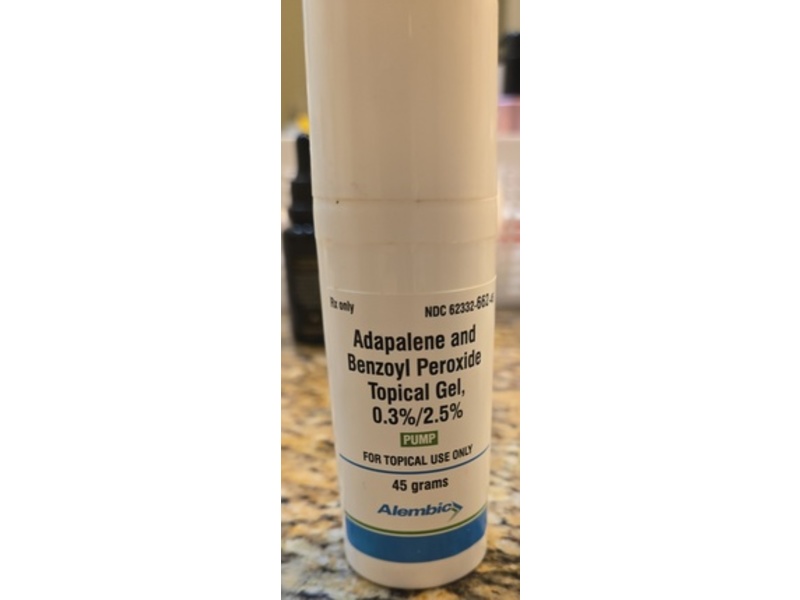 Adapalene and Benzoyl Peroxide Topical Gel 0.3%/2.5%, 45 g
