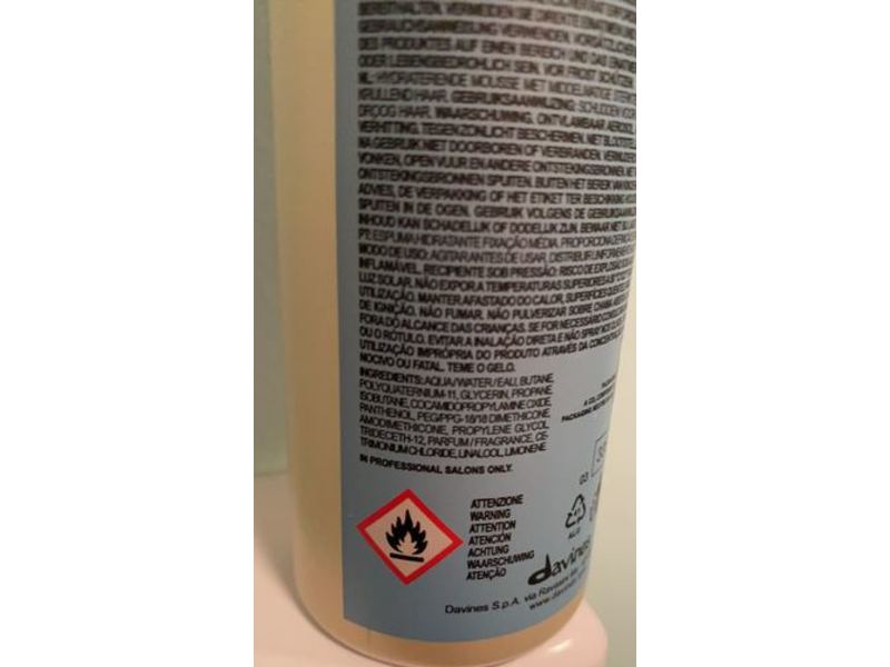 Davines Moisturising Curl Mousse, 8.53 oz/250 mL