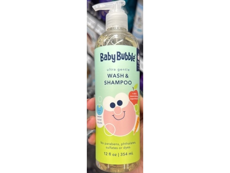 Mr. Bubble Ultra Gentle Wash & Shampoo, Sweet Violet Clouds, 12 fl oz/354 mL