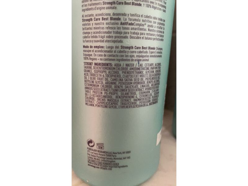 Pureology Strength Cure Best Blonde Conditioner, 34 fl oz / 1000 ml
