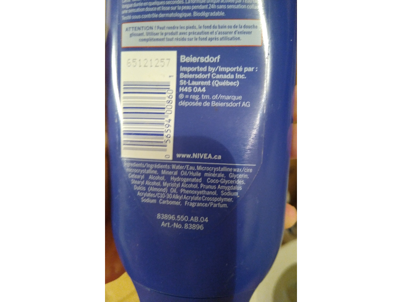 Nivea In-Shower Body Milk, Nourishing, 400 mL