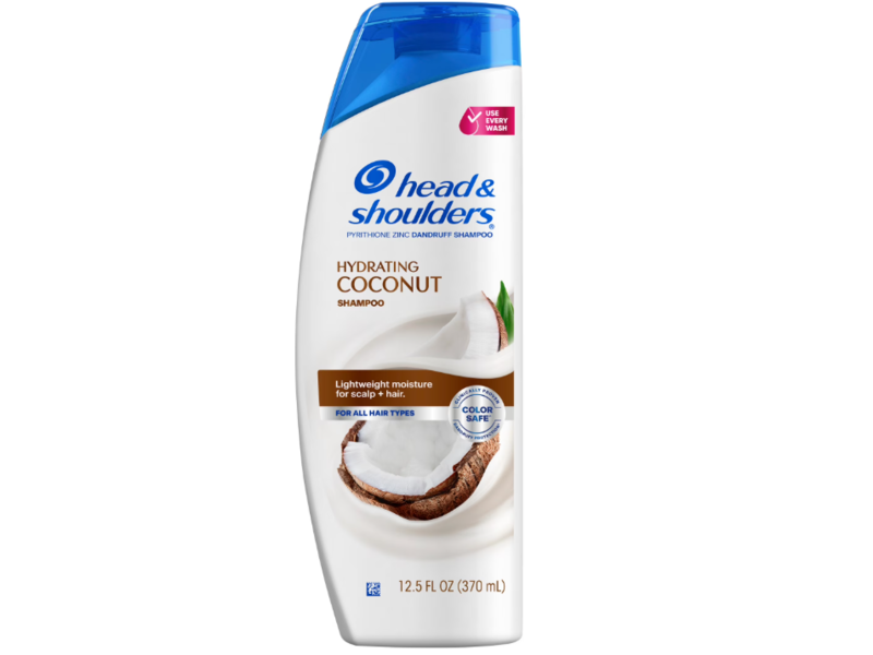 Head & Shoulders Hydrating Dandruff Shampoo, Coconut, 12.5 fl oz/370 mL