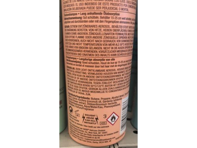 Hask Dry Shampoo, Monoi Coconut, 6.5 oz/184 g