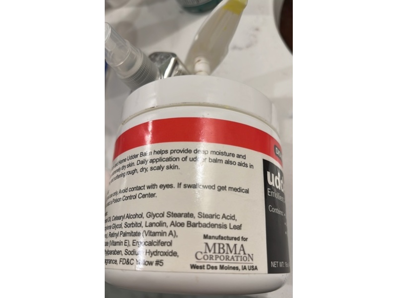 Dionne Farm & Home Moisturizing Udder Balm, Lanolin, Aloe Vera & Vitamin A, D & E, 16 fl oz/454 g