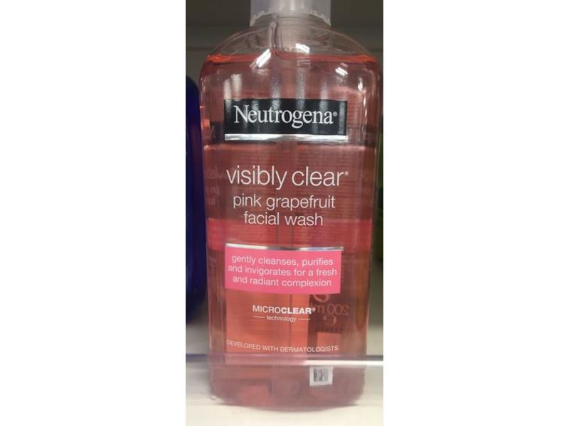 Neutrogena Visibly Clear Facial Wash, Pink Grapefruit, 200 mL