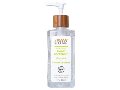 Raw Sugar Hand Sanitizer, Coconut + Lemon Verbana, 9 fl oz