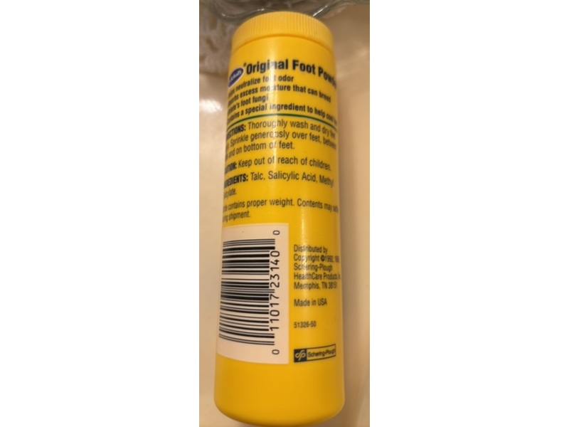 Dr Scholl's Original Foot Powder, 3 oz/85 g