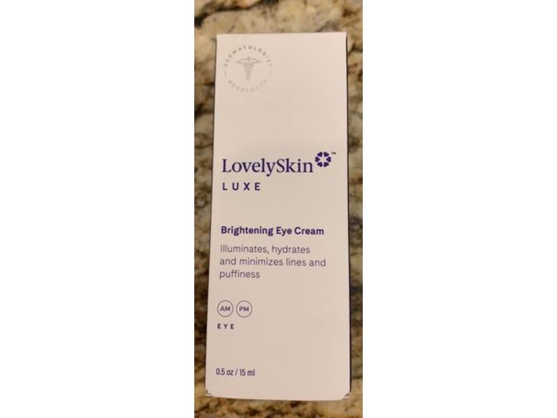 Lovely skin luxe brightening eye cream, 0.5 oz/15 mL
