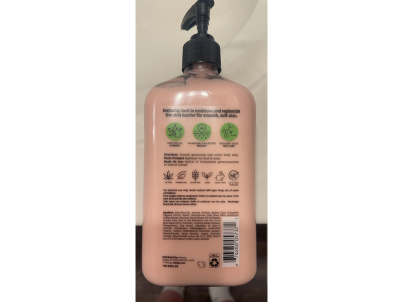 Hempz Body Moisturizer Lotion, Dark Red Cherries, 17 fl oz/500 mL