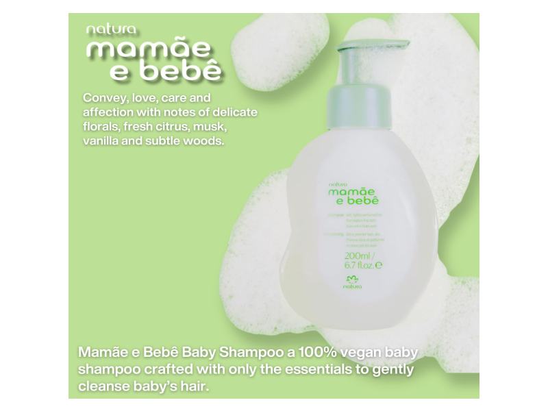 Natura Mamae e Baby Shampoo & Refill, 6.7 fl oz/200 mL