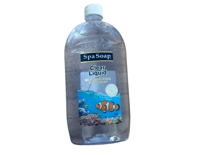 Spa Soap Clear Liquid Moisturizing Hand Soap, 32 fl oz/946 mL