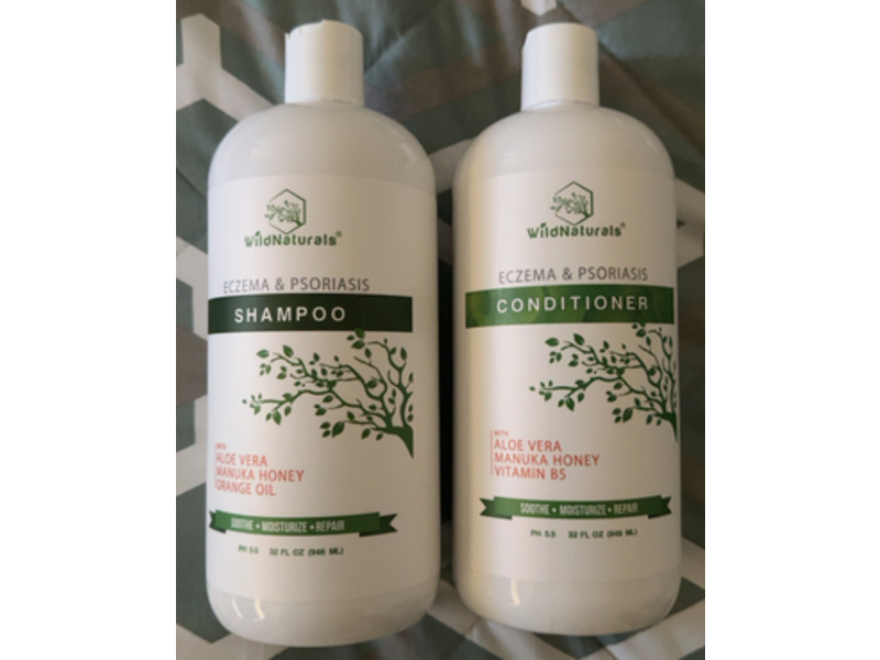 Wild Naturals Eczema & Psoriasis Shampoo + Conditioner, 32 fl oz/946 mL