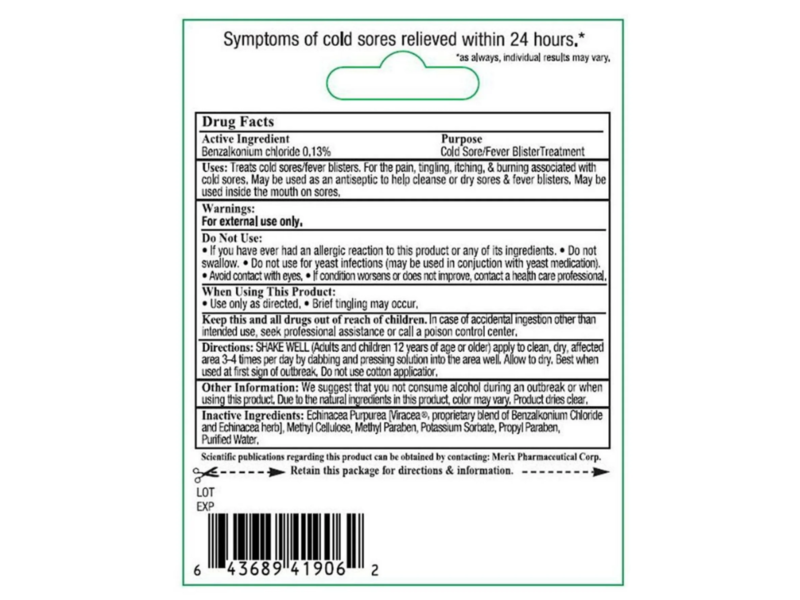Releev 1-Day Cold Sore Symptom Treatment, 0.20 oz/6 mL