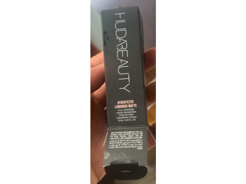 Huda Beauty Fauxfilter Luminous Matte Liquid Foundation, 240N Toasted Coconut, 0.50 fl oz/15 mL