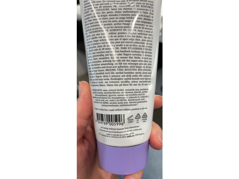 Evo Fabuloso Colour Boosting Treatment, Platinum Blonde, 7.5 fl oz/220 mL