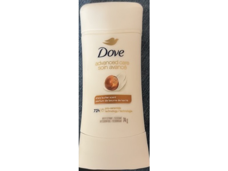 Dove Advanced Care Antiperspirant Deodorant Stick, Shea Butter, 74 g, Pack Of 4