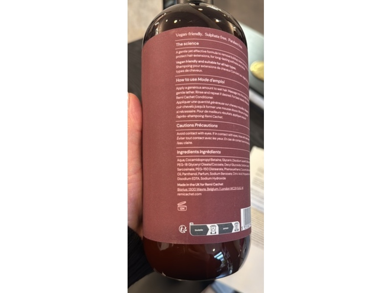 Remi Cachet Hair Extensions Original Shampoo, 33.8 fl oz/1 L