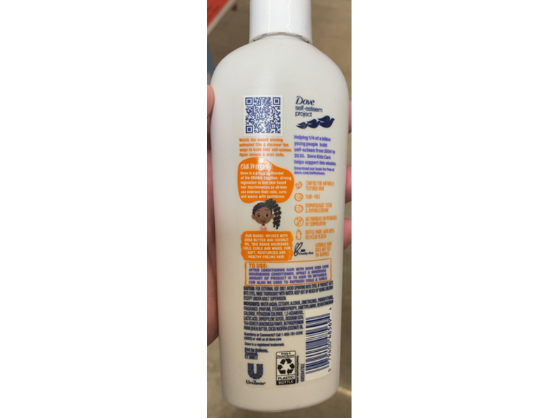 Dove 2-in-1 Detangler & Refresher Spray, Shea Butter & Coconut Oil, 8 fl oz/236 mL