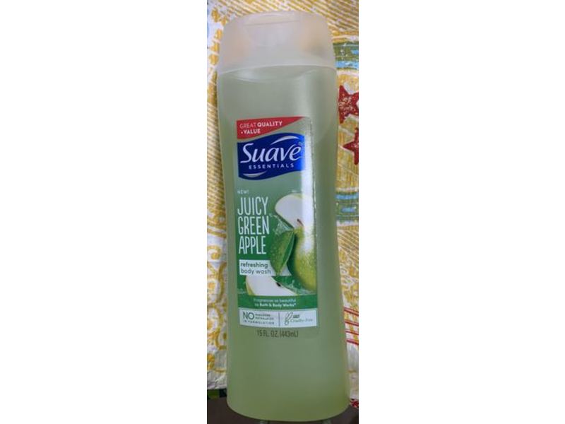Suave Refreshing Body Wash, Juicy green Apple, 15 fl oz/443 mL