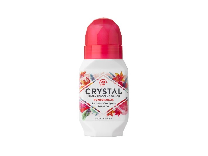 Crystal Deodorant Roll On, Pomegranate, 2.25 fl oz
