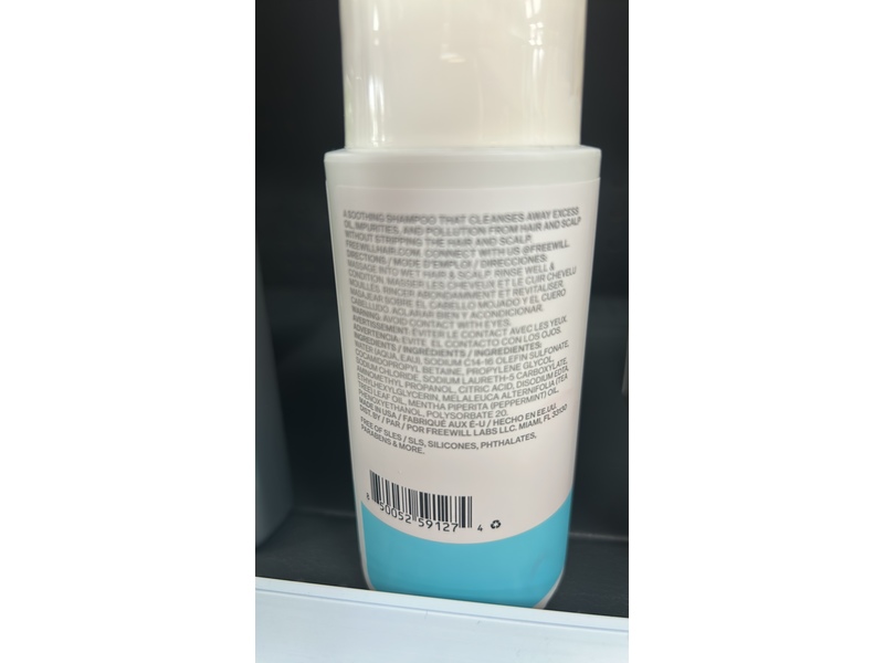 Freewill Clarifying Detox Shampoo, 8.5 fl oz/250 mL