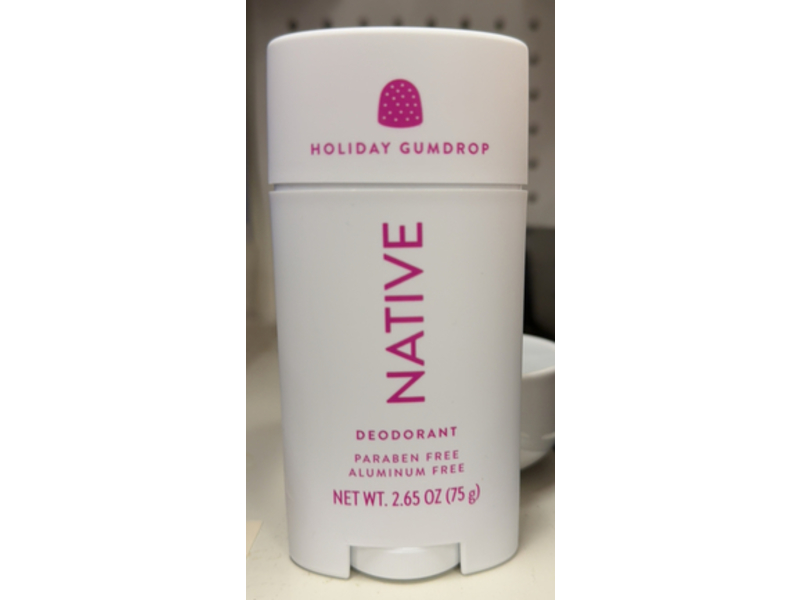 Native Deodorant, Holiday Gumdrop, 2.65 oz/75 g