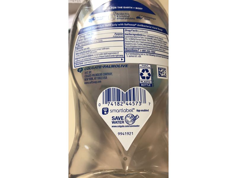 Softsoap Antibacterial Hand Soap, White Tea & Berry, 11.25 fl oz