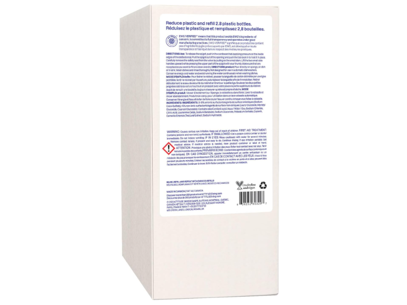 Attitude Dishwashing Liquid, Unscented, 33.8 fl oz/1 L