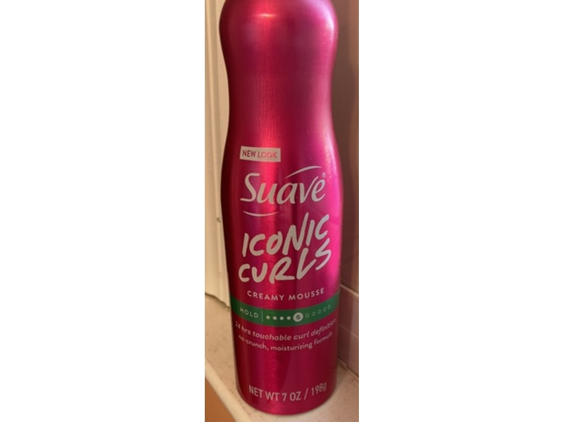 Suave Iconic Curls Creamy Mousse, 5 Hold, 7 oz/198 g, Pack Of 2