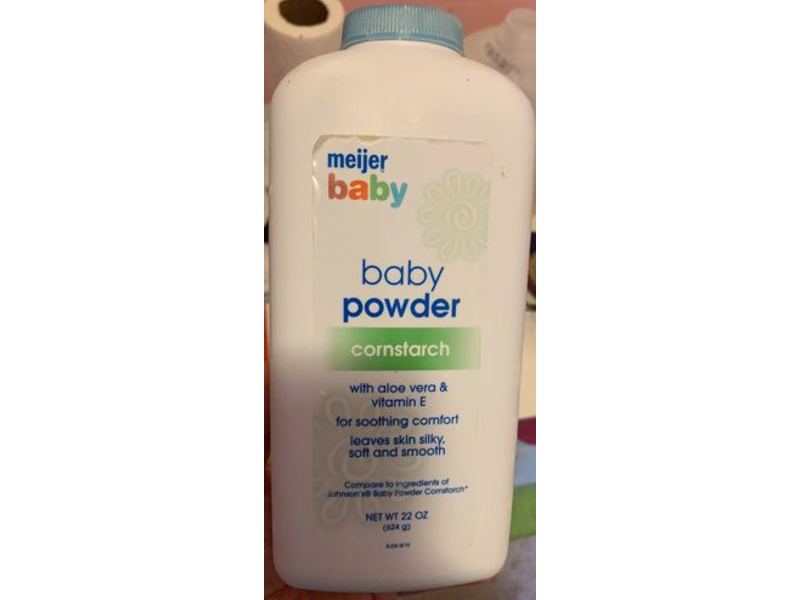 Meijer Baby Powder, Cornstarch, 22 oz/624 g