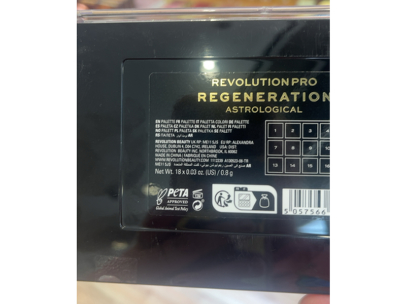 Revolution Pro Regeneration Eyeshadow Palette, Astrological, 0.03 oz/0.8 g