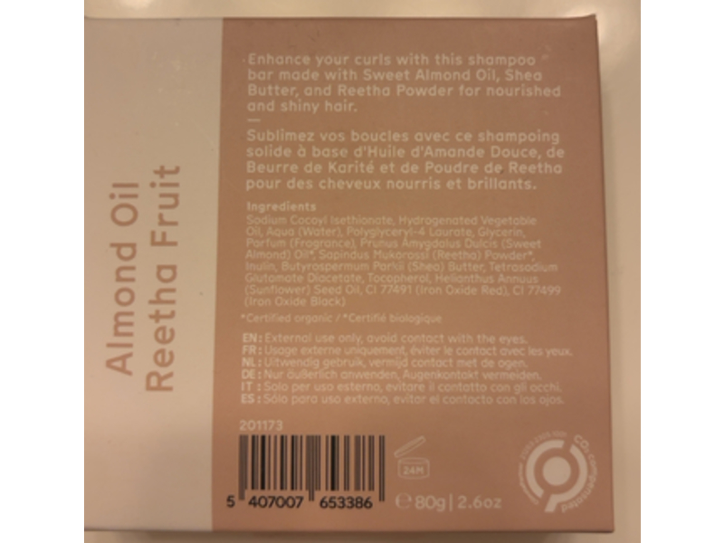 Arista Ayurveda Shampoo Bar, Curly Hair, 2.6 oz/80 g