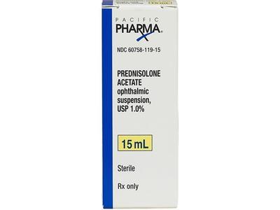 Prednisolone Acetate Ophthalmic Suspension USP 1%, 10 mL, Pacific Pharma (RX)