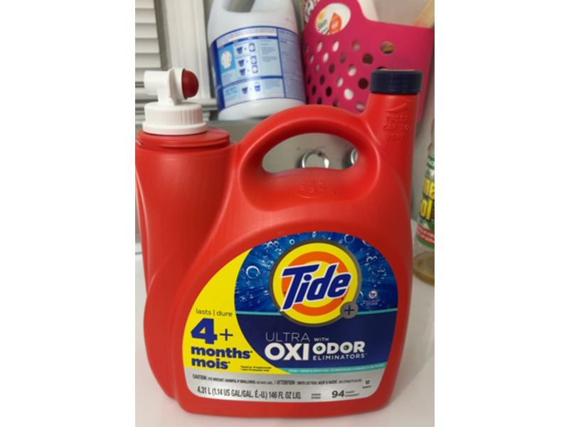 Tide+ Ultra Oxi Odor Eliminators, 94 Loads, 146 fl oz/4.31 L