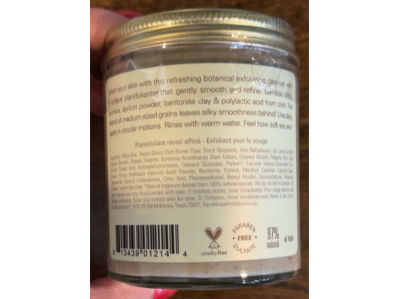 Farm House Fresh Finely Awake Face Cleansing Polish, 6 oz/170.1 g