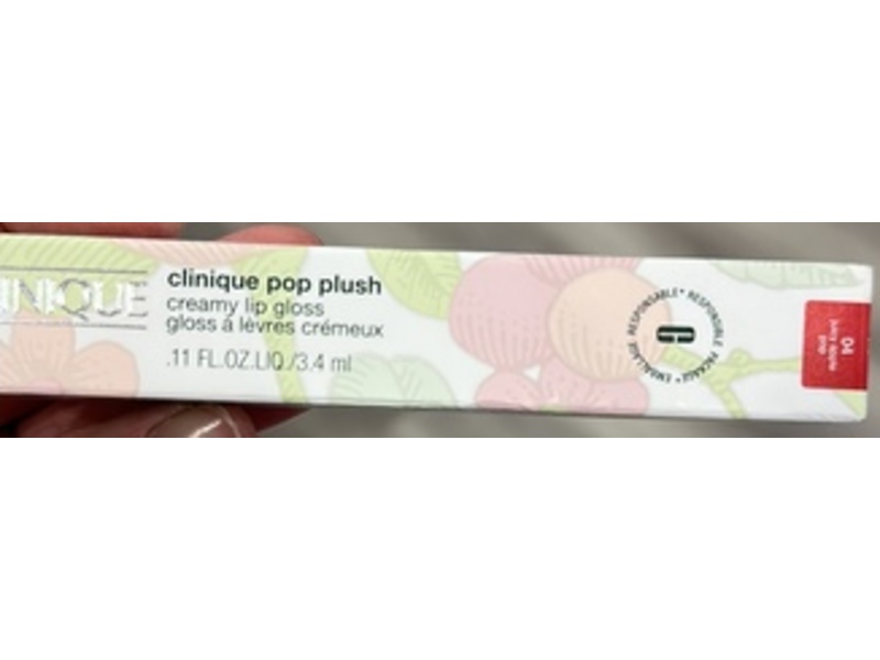 Clinique Pop Plush Creamy Lip Gloss, 04 Juicy Apple Pop, 0.11 fl oz/3.4 mL