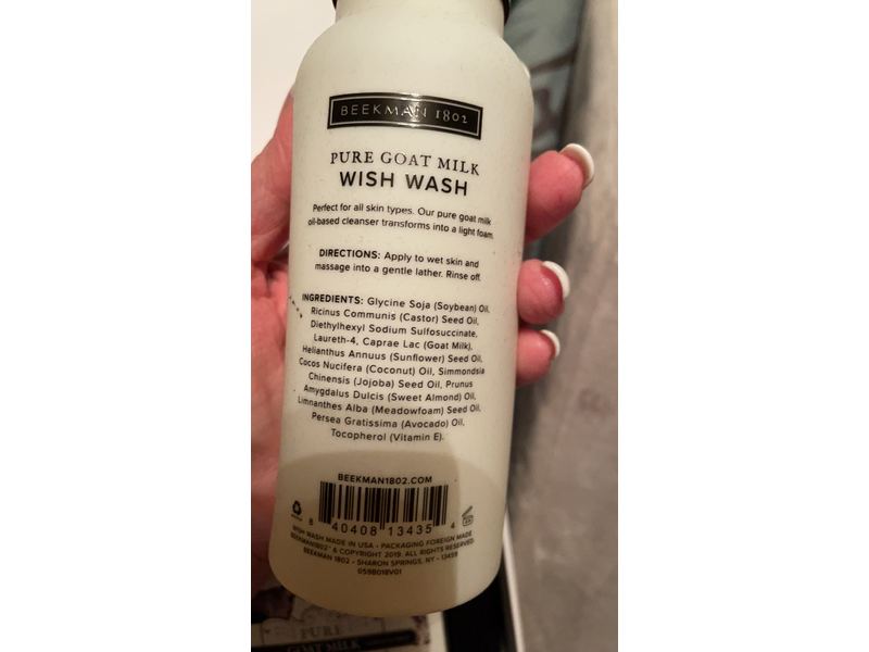 Beekman 1802 - Wish Wash - Oil-to-Milk Goat Milk Cleanser for Face & Body 8 oz