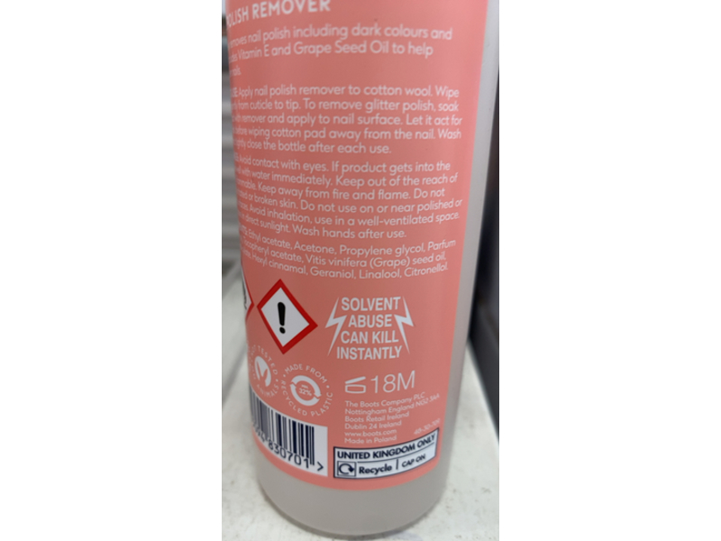 Boots Nail Polish Remover, 6.7 fl oz/200 mL