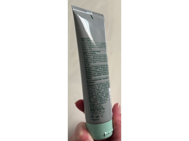 Clinique 2 In 1 Charcoal Mask + Scrub, 3.4 fl oz/100 mL