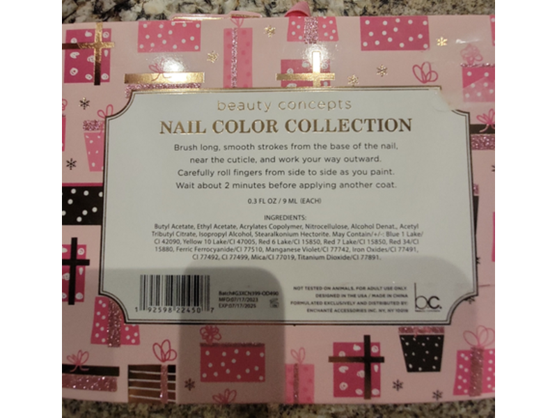 Beauty Concepts Nail Color Collection, 0.3 fl oz/9 mL