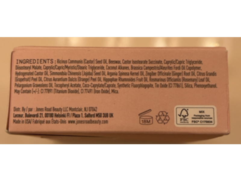 Jones Road Miracle Balm, Dusty Rose, 1.75 oz/50 g