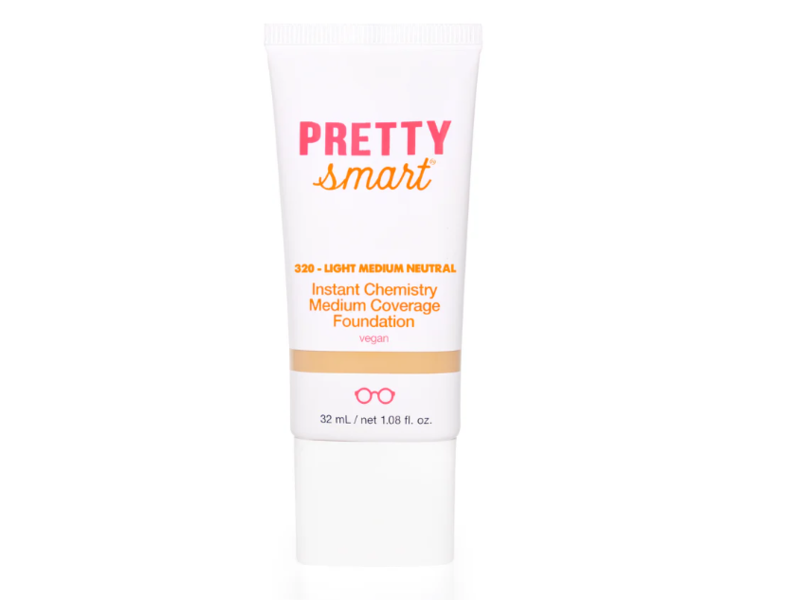 Pretty Smart Instant Chemistry Medium Coverage Foundation, 320 Light Medium Neutral, 1.08 fl oz/32 mL