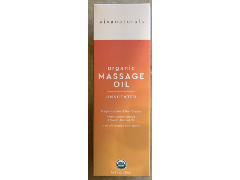 Vivanatural Organic Massage Oil, 8 fl oz/237 mL