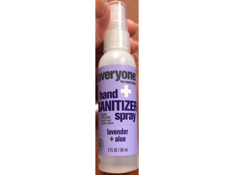 Everyone Hand Sanitizer Spray, Lavender + Aloe, 2 fl oz/60 mL, Pack Of 6
