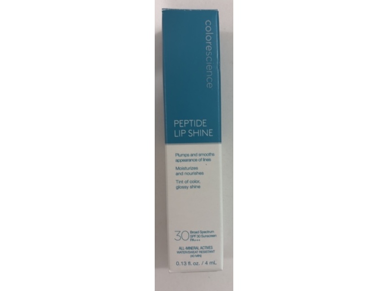 Colorescience Peptide Lip Shine, SPF 30 PA+++, Champagne, 0.13 fl oz/4 mL