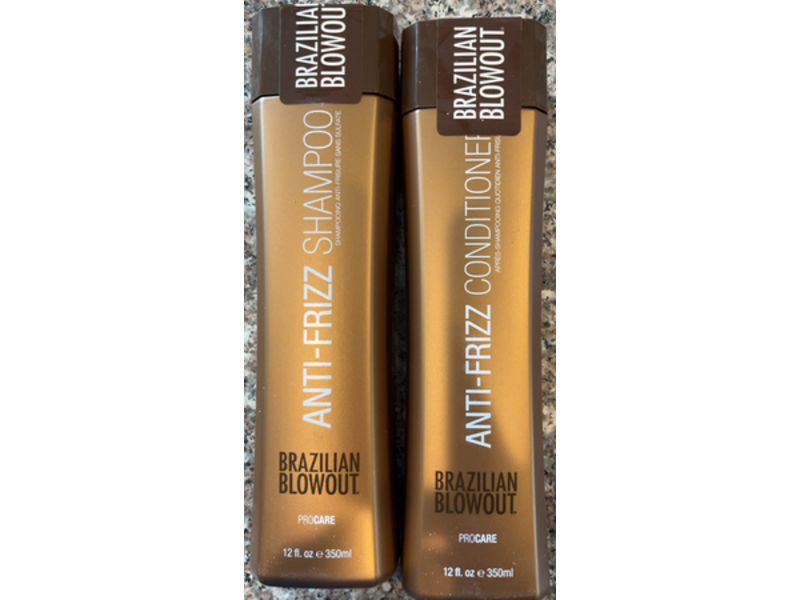 Brazilian Blowout Anti-Frizz Shampoo & Conditioner, 12 fl oz/350 mL